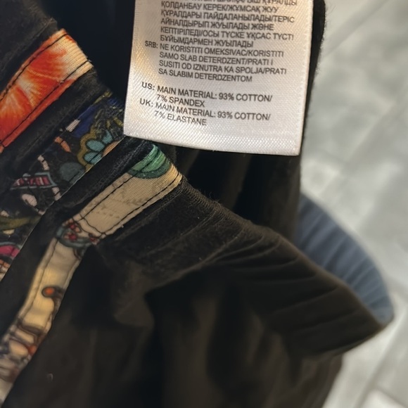 Adidas X The FARM Jardim Agharta Leggings Women’s XS black mixed print pant - Picture 7 of 8